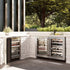 ZLINE 24" Touchstone Dual Zone 44 Bottle Wine Cooler DuraSnow® Stainless Steel Glass Door RWDO-SN-24