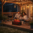 Black Insert Electric Fireplace One Heat Settings with Flame and Remote Control