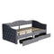 Full Size Bed Frame, Upholstered Cloud Bed Frame With Headboard, 2 Storage Drawers And 2 USB Charging Design, No Box Spring Needed - Gray