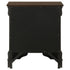 Louis Philippe 2-drawer Nightstand Cappuccino