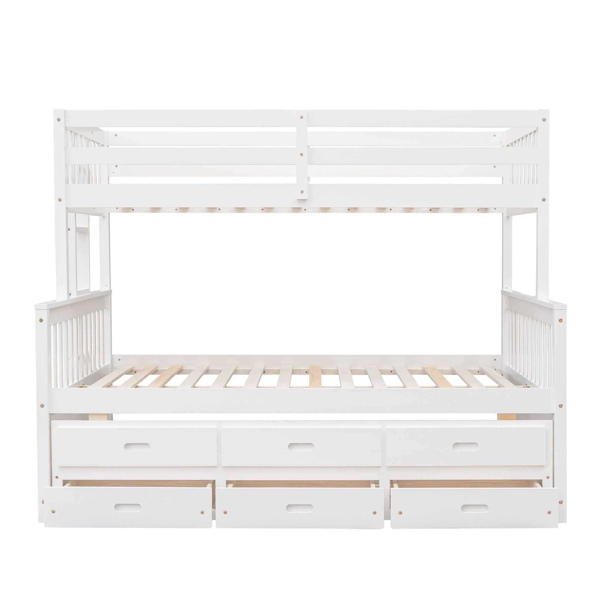 Bunk Bed With Twin Size Trundle And Drawers