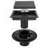 Matte Black stainless floor drain 6x6inch