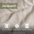 King 7 Piece Jacquard Comforter Set with Throw Pillows
