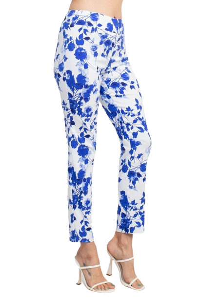 Counterparts Mid Banded Waist Multi Print Stretch Rayon Pants