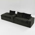 Modular Sofa, Convertible Twin Seat With Chaise Lounge