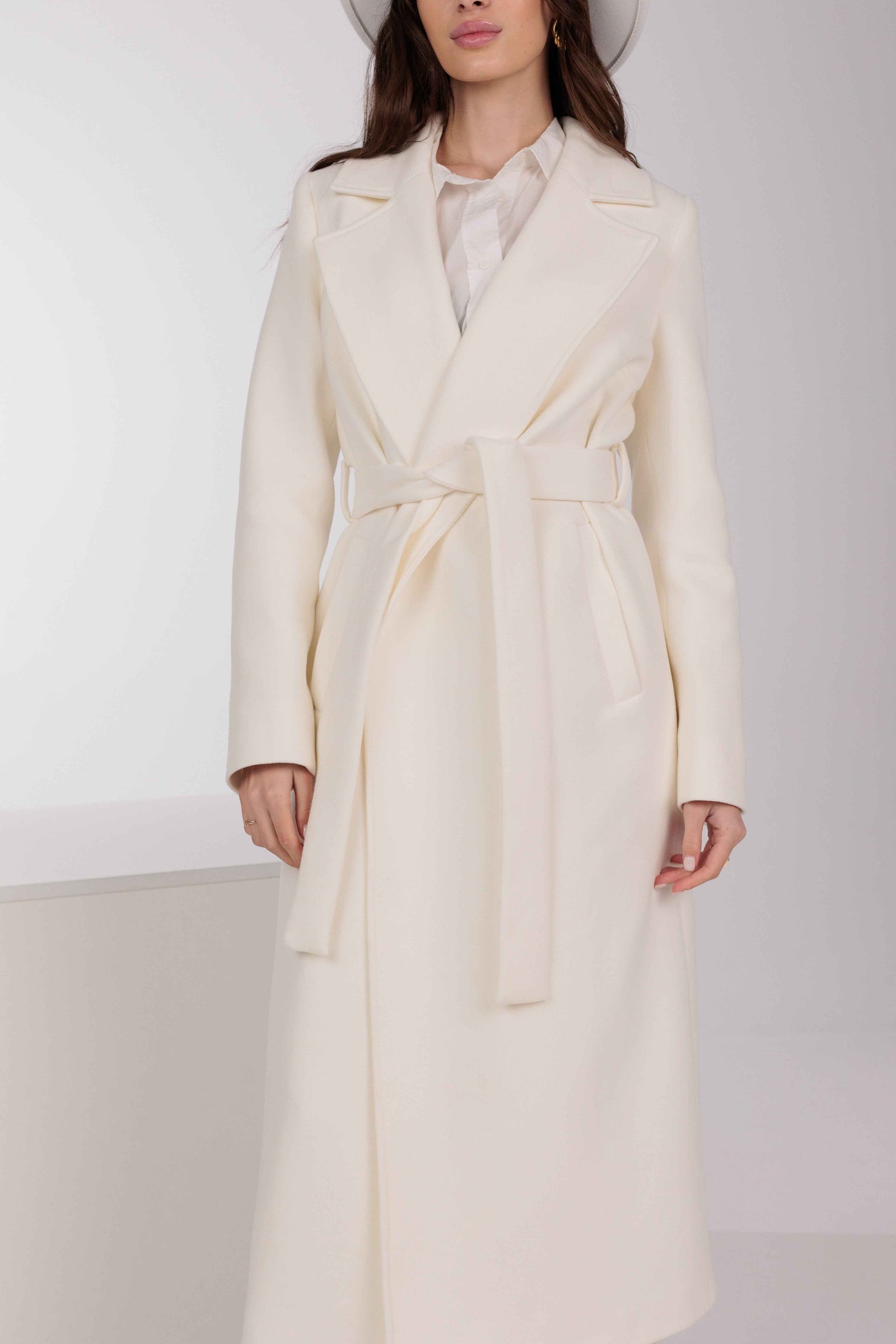 Astoria Classic Wraparound Wool Blend Overcoat