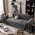 Chenille Camellia Floral Sofa Throw Cover Couch Blanket with Striped Jacquard