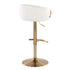 Claire - Contemporary / Glam Adjustable Bar Stool (Set of 2)