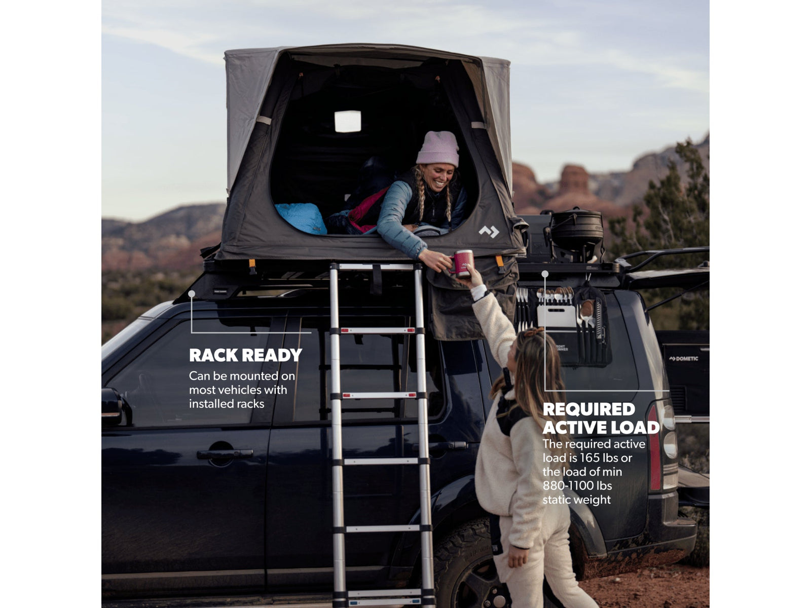 Dometic TRT 140 AIR Inflatable Roof Top Tent - 2 Person