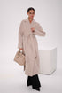 Cambridge Comfort Wraparound Wool Cashmere Coat in Nude