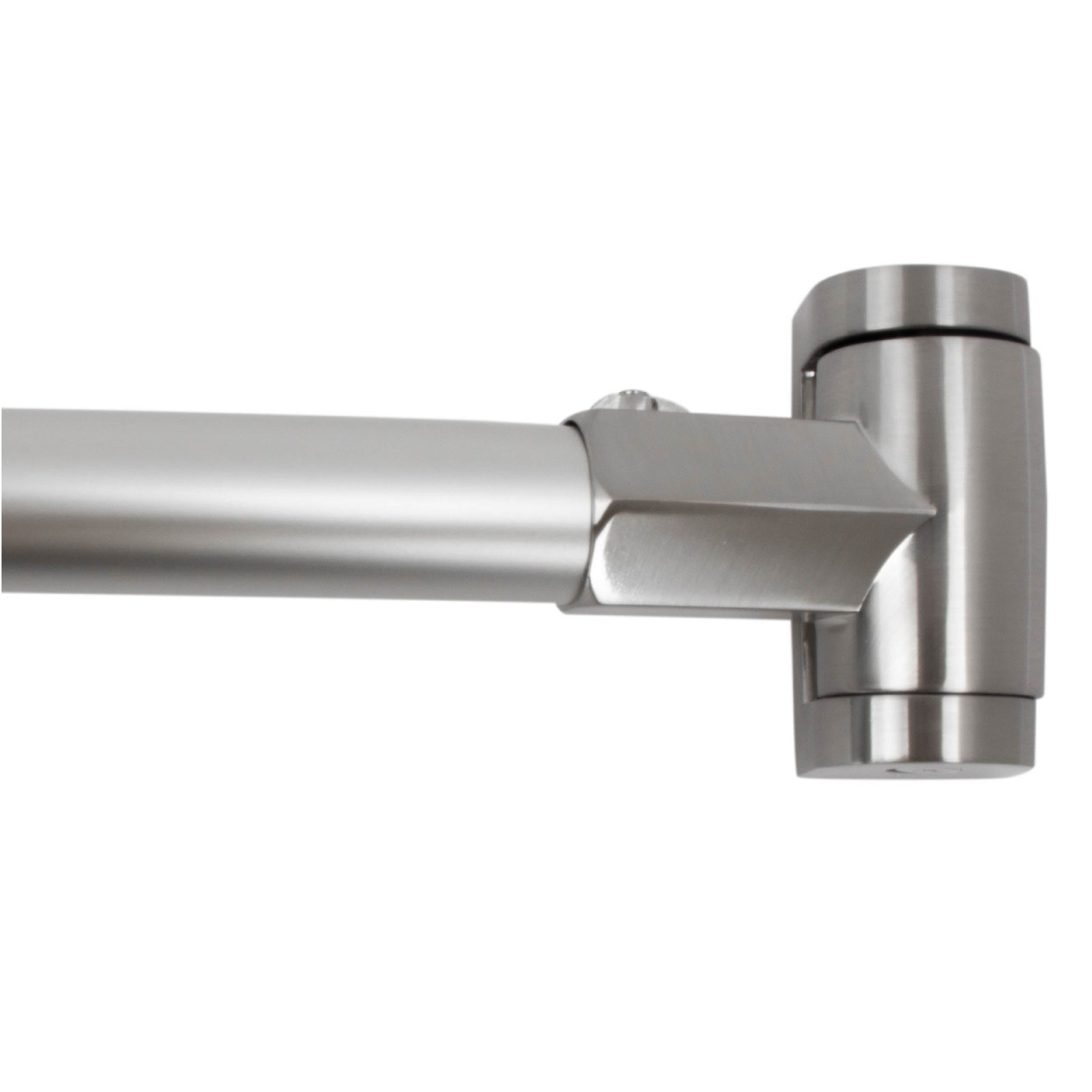 36 in. to 61 in. Curved Shower Rod (Brushed Nickel Finish)