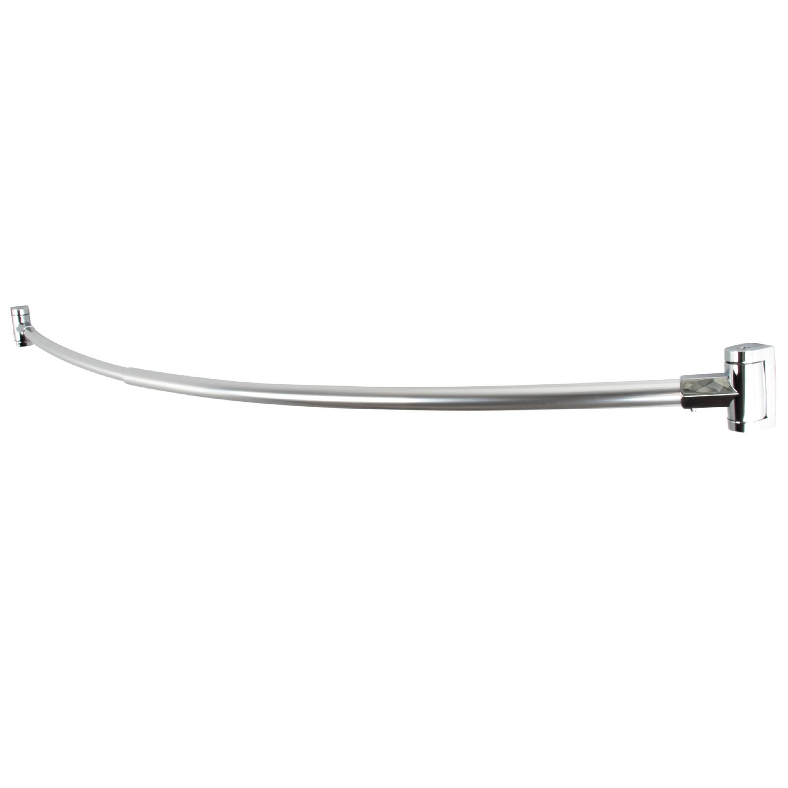 36 in. to 61 in. Curved Shower Rod (Brushed Nickel Finish)