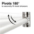 36 in. to 61 in. Curved Shower Rod (Brushed Nickel Finish)