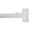 36 in. to 61 in. Curved Shower Rod (White Finish)