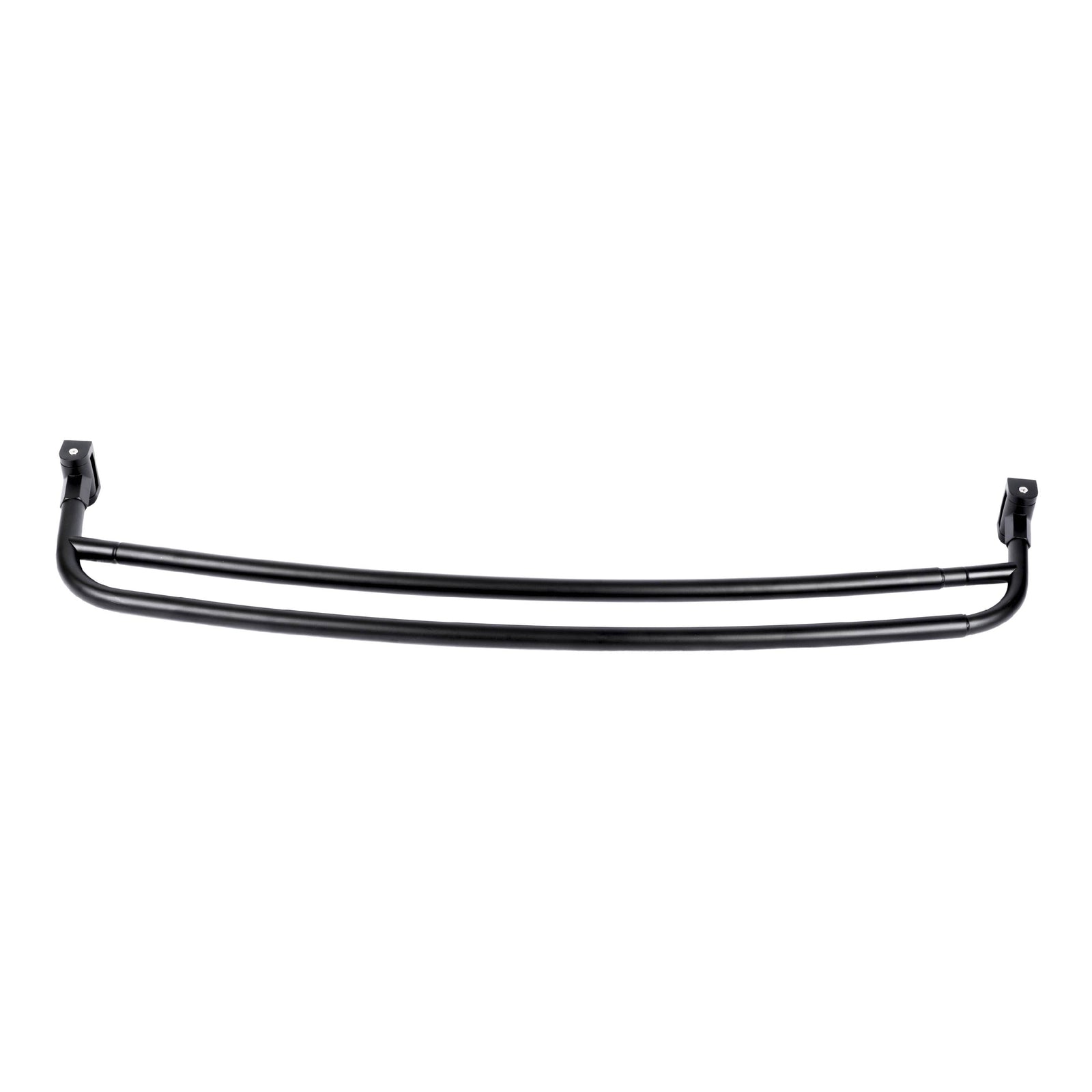 44 in. to 70 in. Double Curved Shower Rod (Matte Black Finish)