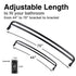 44 in. to 70 in. Double Curved Shower Rod (Matte Black Finish)