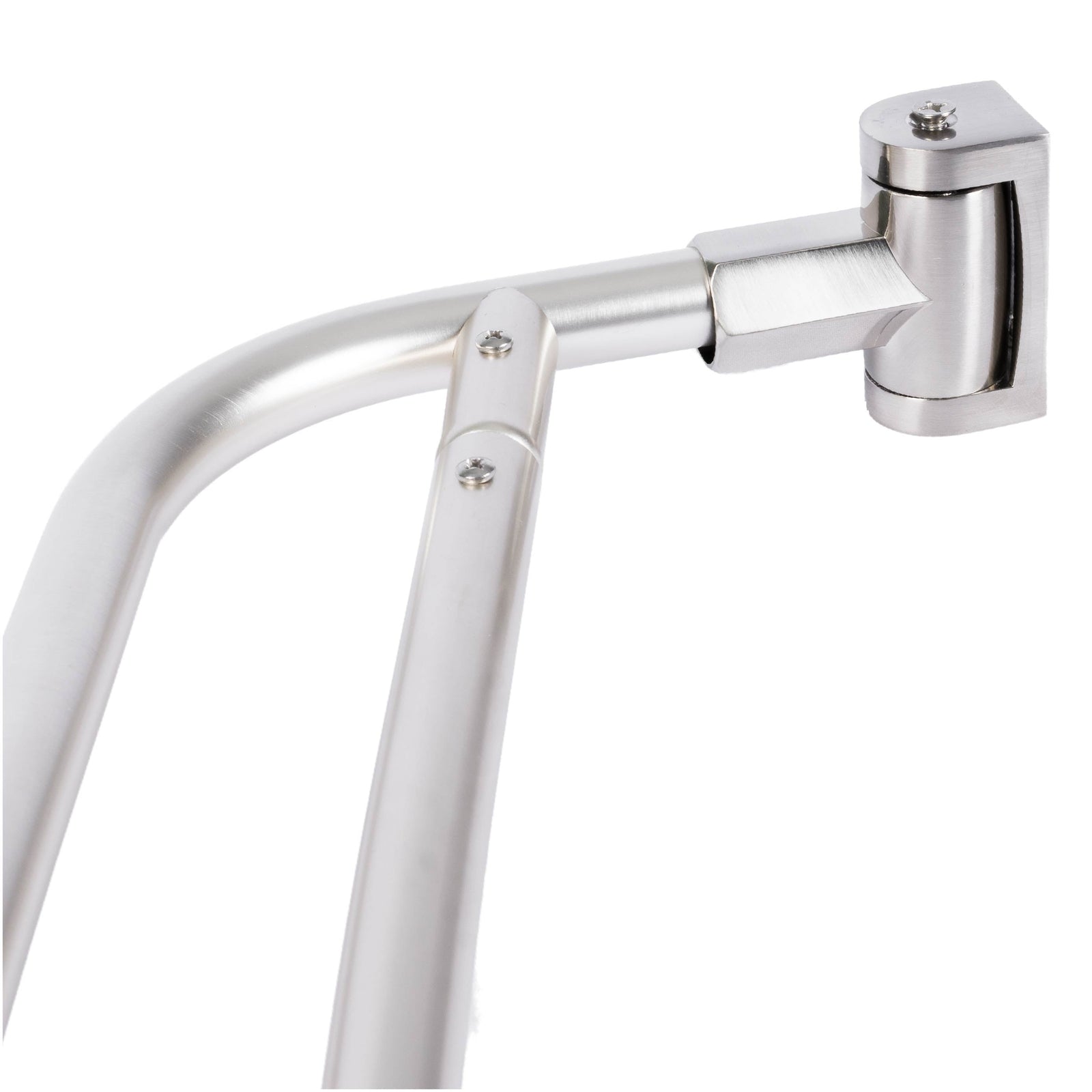 44 in. to 70 in. Double Curved Shower Rod (Brushed Nickel Finish)