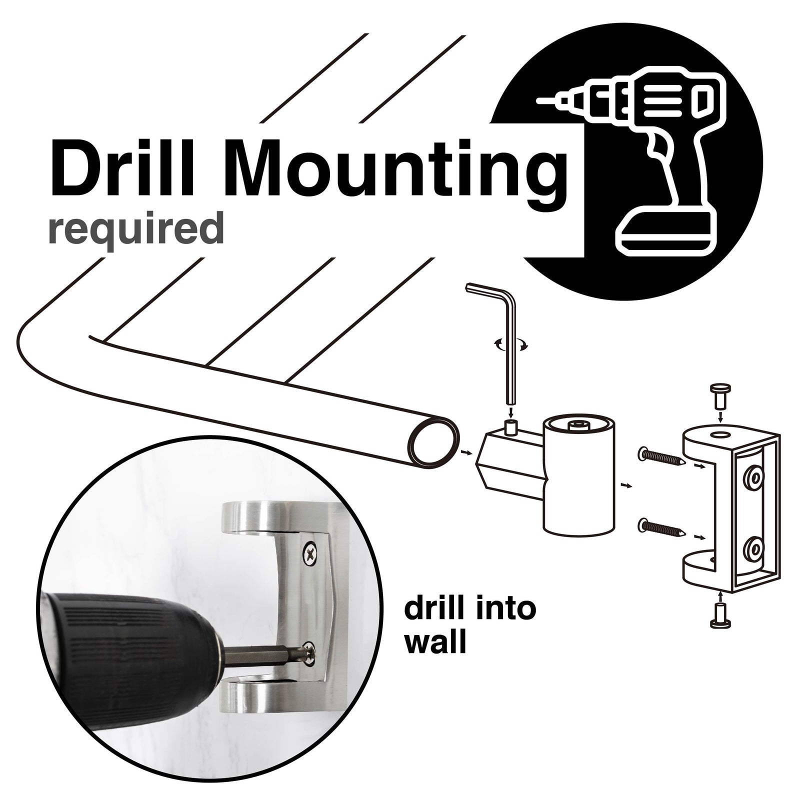 44 in. to 70 in. Double Curved Shower Rod (Brushed Nickel Finish)