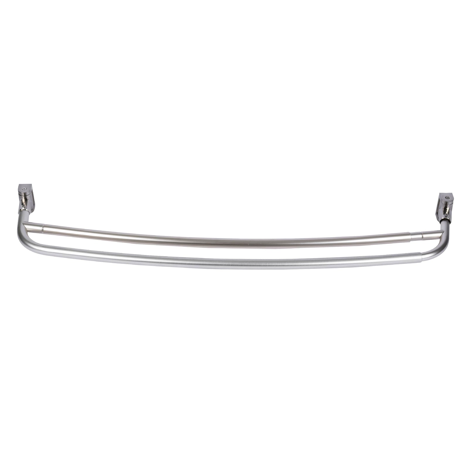 44 in. to 70 in. Double Curved Shower Rod (Brushed Nickel Finish)