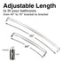 44 in. to 70 in. Double Curved Shower Rod (Brushed Nickel Finish)
