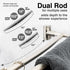 44 in. to 70 in. Double Curved Shower Rod (Brushed Nickel Finish)