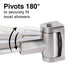 44 in. to 70 in. Double Curved Shower Rod (Brushed Nickel Finish)