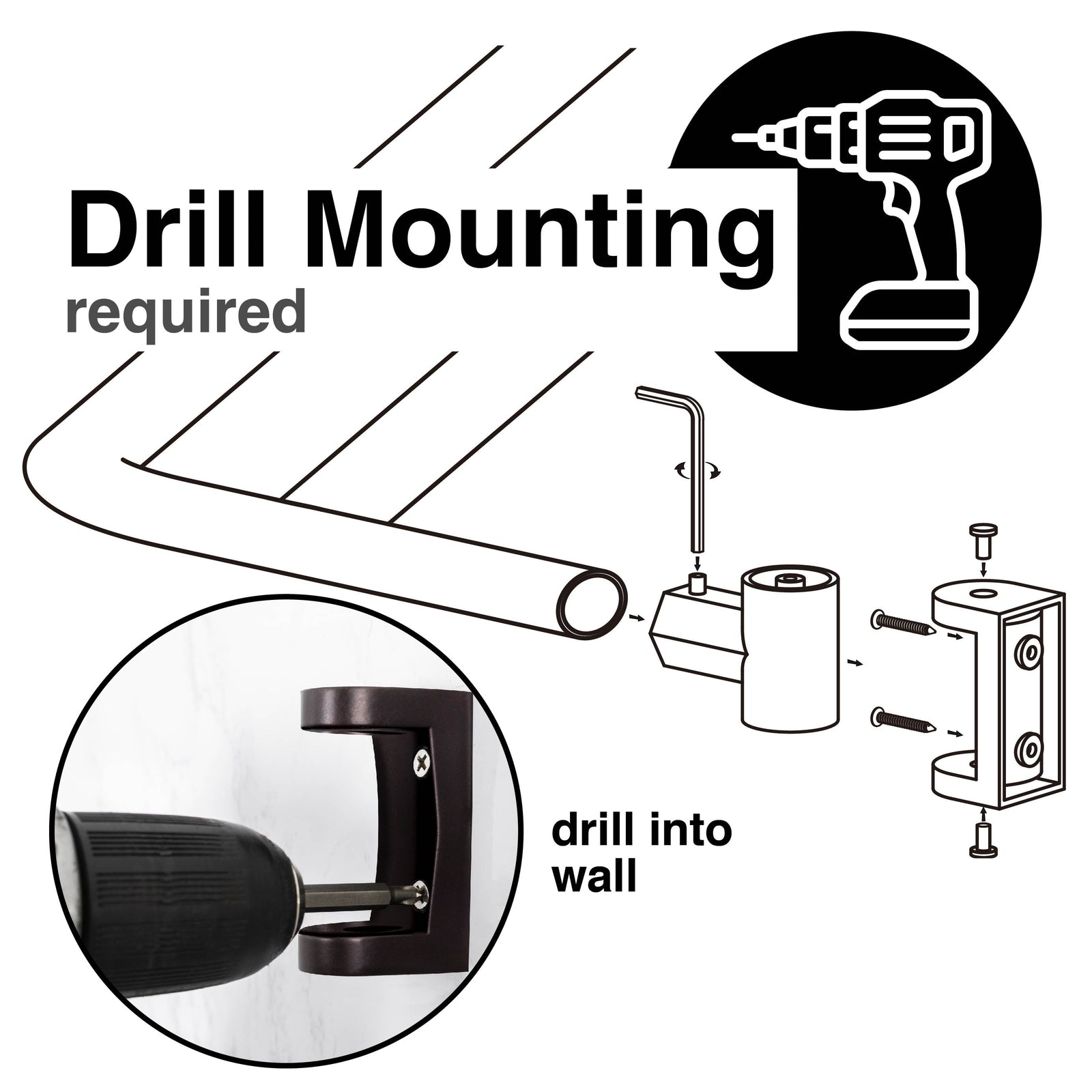 44 in. to 70 in. Double Curved Shower Rod (Oil-Rubbed Bronze Finish)