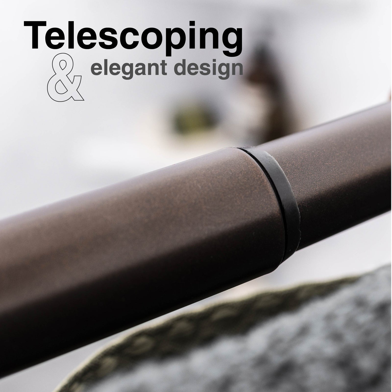 44 in. to 70 in. Double Curved Shower Rod (Oil-Rubbed Bronze Finish)