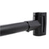 36 in. to 61 in. Curved Shower Rod (Black Finish)