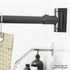 36 in. to 61 in. Curved Shower Rod (Black Finish)