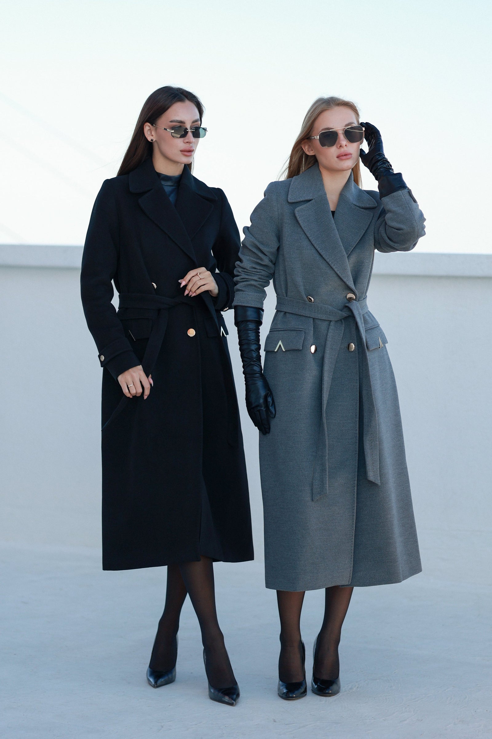 Alaska Classic Cashmere Blend Overcoat in Grey