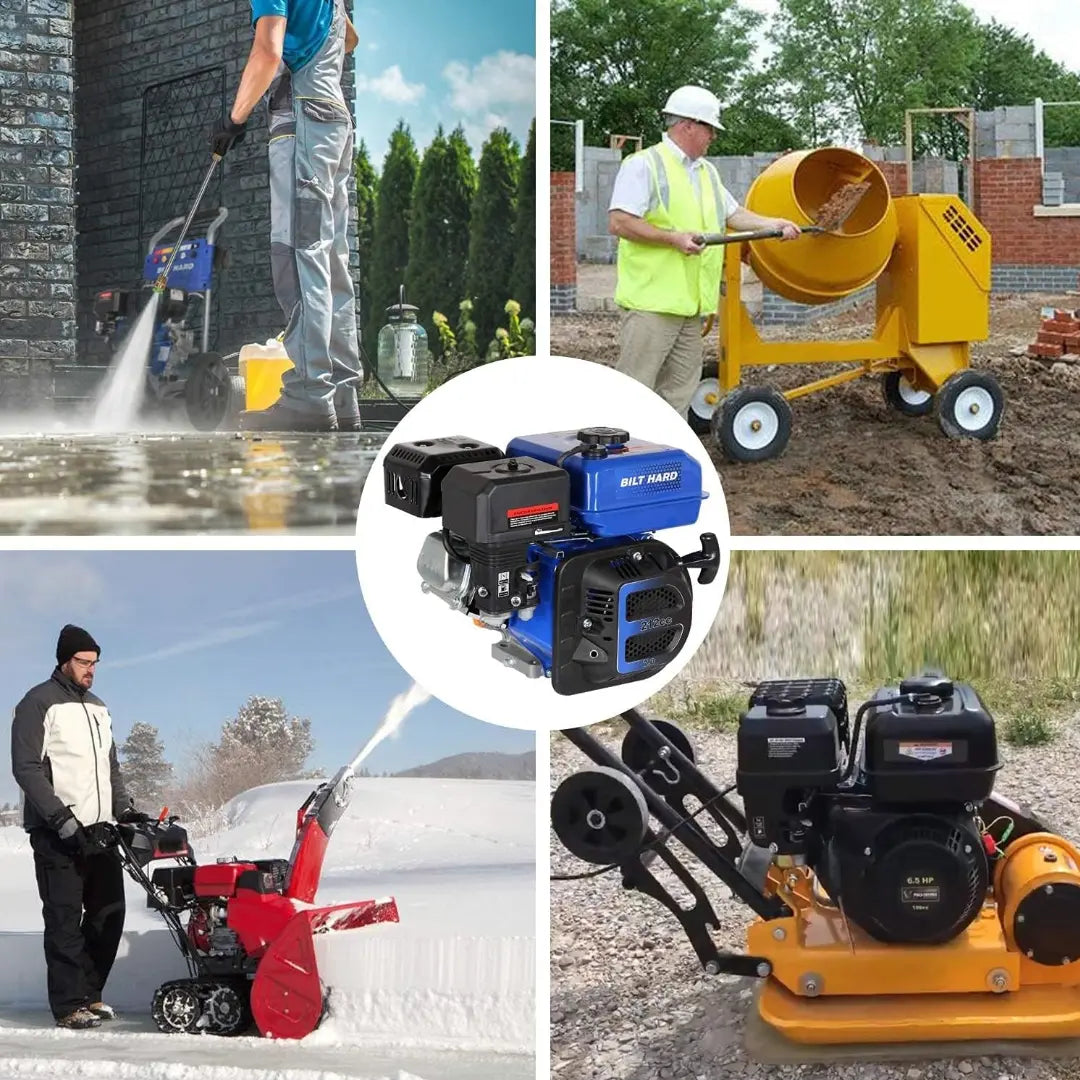 BILT HARD 7HP 212cc Gas Engine, Horizontal Shaft, 4-Stroke OHV, 3/4" Shaft