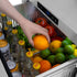 ZLINE 24" Touchstone 168 Can Outdoor-Rated Dual Refrigerator Drawer, Matte Black, RDSOZ-ST-24-MB
