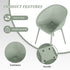 Modern Lounge Chair Set With Round Table