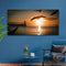Birds On Magical Sunrise Canvas Wall Art