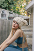 Leto Accessories Oversized Chunky Knit Pom Beanie