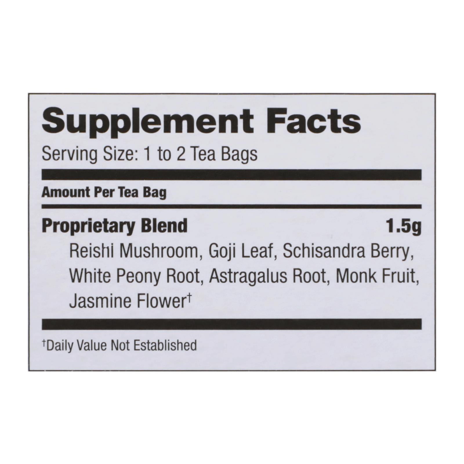 Bravo Teas & Herbs Reishi Mushroom Liver Support Tea - 20 Tea Bags