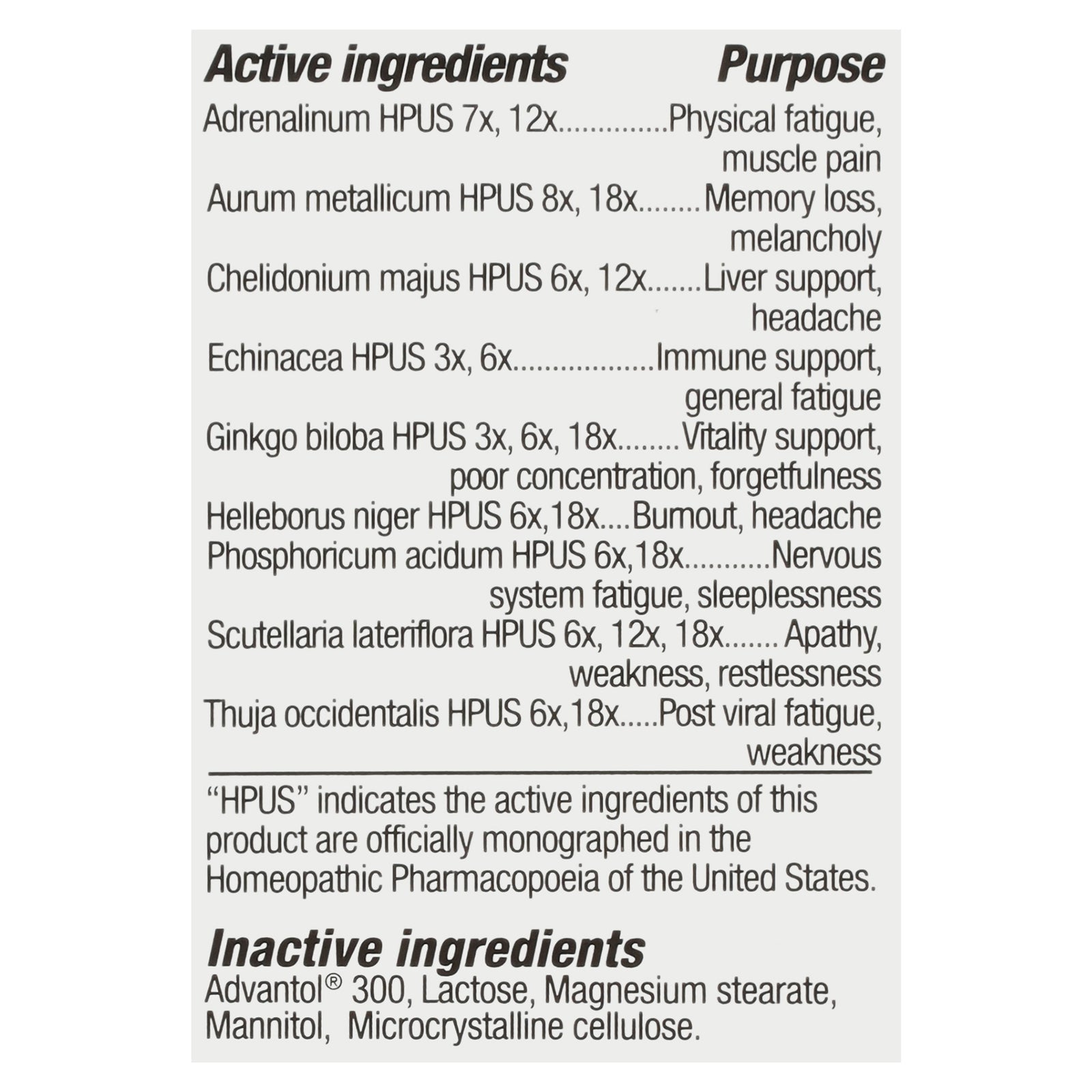 TRP Company Chronic Fatigue Therapy 70-Tab