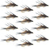 Double Bead Gold Ribbed Hare's Ear Nymph Fly Fishing Flies - Trout and Bass Wet Fly - 1 Dozen Flies Hook Size 10