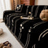 Chenille Jacquard Sofa Throw Cover with Tassel Soft Thick Couch Protector Blanket