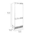 ZLINE 30" Panel Ready Built-In Bottom Freezer Refrigerator,Water Dispenser, Ice Maker,Graphite Gray, Gold GRBIVZ-30-G
