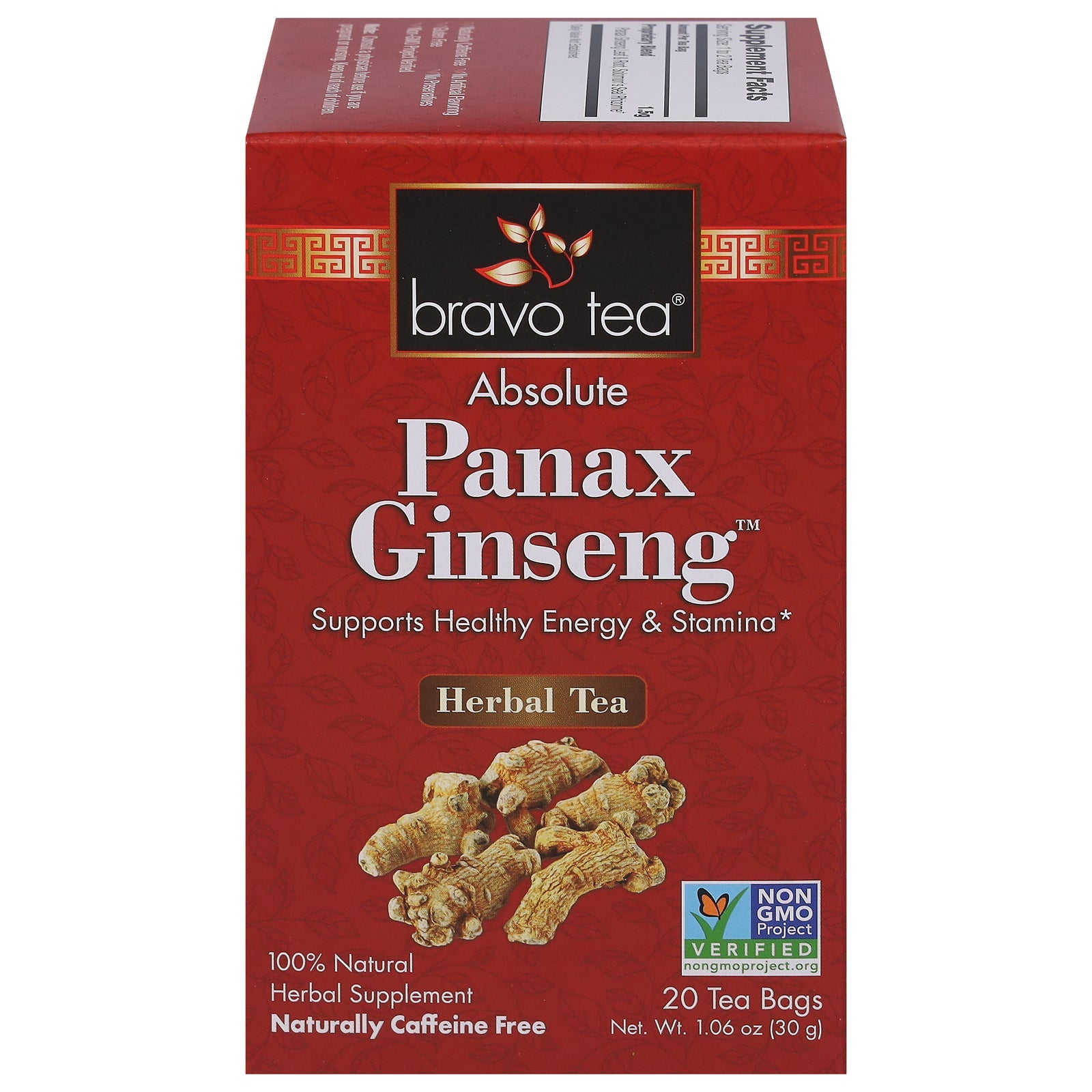 Bravo Absolute Panax Ginseng Tea - 20 Tea Bags