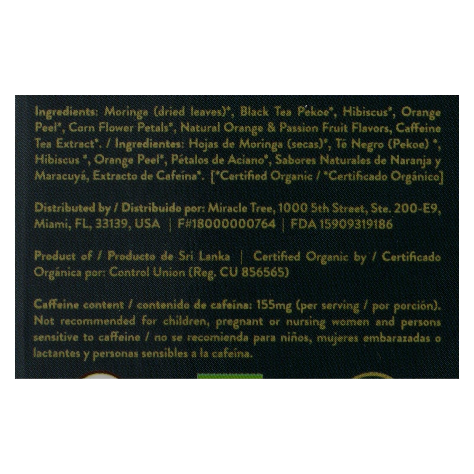 Miracle Tree Moringa Orange Tea - 16 Tea Bags (5 Pack)