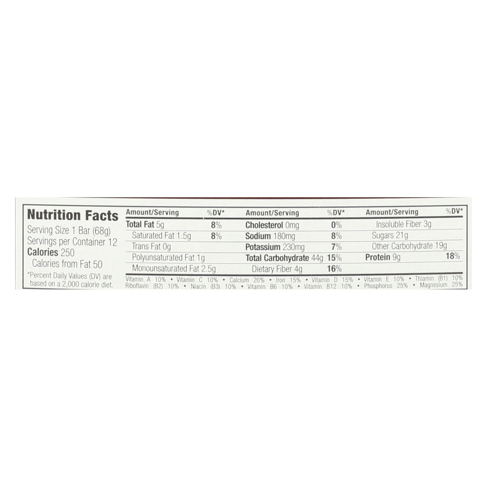 Clif Bar Organic Chocolate Brownie with 2.4 Oz Each (12-Pack)