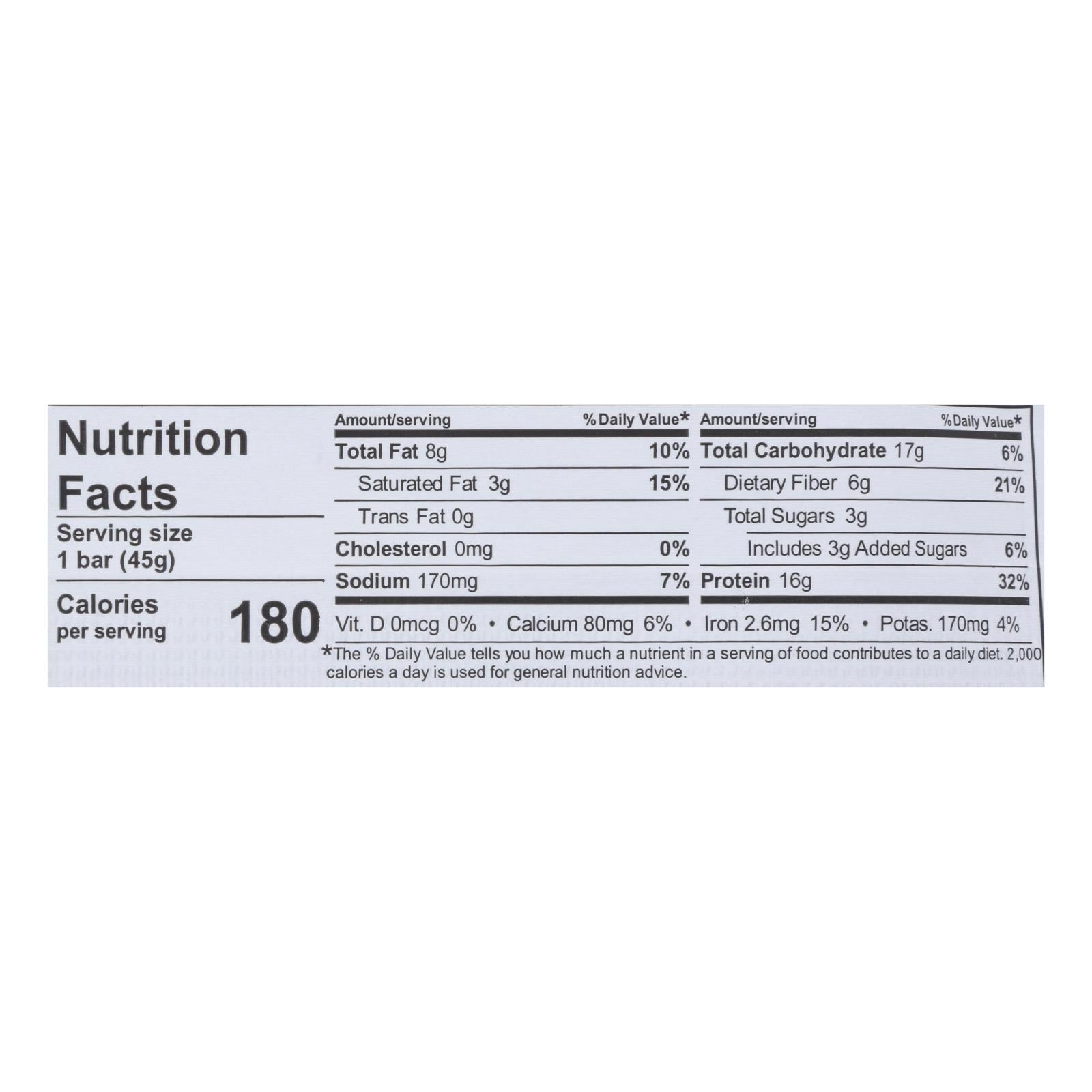 Nugo Crunchy Peanut Butter Slim Nutrition Bars - 1.59 Oz - Case of 12