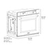 ZLINE 30"Professional True Convection Single Wall Oven, Air Fry, Self Clean, DuraSnow® White Matte, Gold WASSZ-WM-30-G