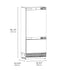 ZLINE 36" Panel Ready Built-In Bottom Freezer Refrigerator,Water Dispenser, Ice Maker, RBIT-36