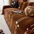 Chenille Jacquard Sofa Throw Cover with Tassel Soft Thick Couch Protector Blanket