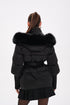 Pre-Order. Re-Stock Ships November 1. Amanda Genuine Fur Trim Down Fill Coat