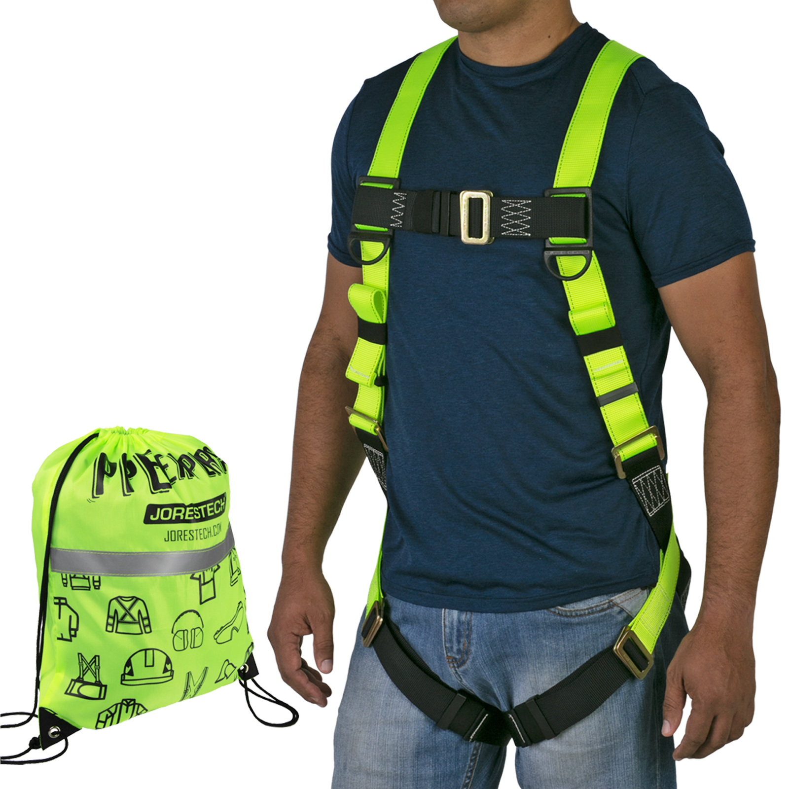 1D Fall Protection Safety Body Harness